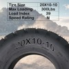 2 Pack 20x10-10 ATV Tires,4 PR All-Terrain Tires,20x10x10 Trail Sand Mud ATV UTV Off-Road Tires,Tubeless - 4 of 4