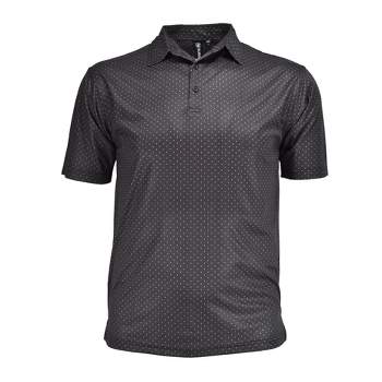 Burnside Men's Burn Golf Shirt Pindot in Navy or Black