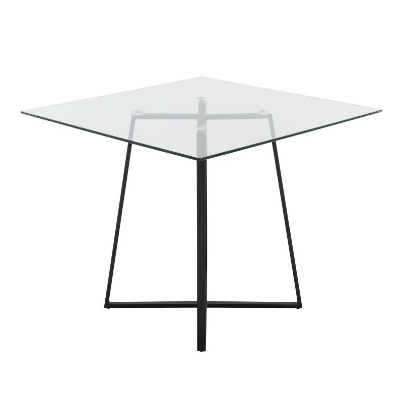 36" Cosmo Square Dining Table Glass - LumiSource, 3 of 10