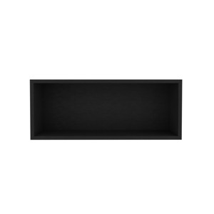 GlasFlength Kitchen Storage Kitchen Wall Cabinet Open Shelves Cabinet Rectangular Storage Cupboard for Kitchen, Black, 12.5"*30"*12" - 1 of 4