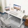 DOMETOUR Height Adjustable Electric Standing Desk, Sit Stand Up Down Computer Table, Ergonomic Memory Desktop Workstation - 2 of 4