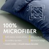 White Classic Luxury Soft Comforter Cover Set - Microfiber Duvet Cover with Zipper, 2 Pillow Shams - Comforter Not Included - 3 of 4