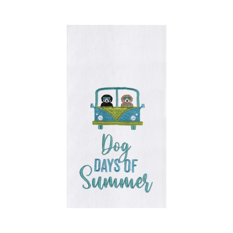 C&F Home Dog Days Of Summer Kitchen Towel, 1 of 3