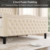 NicBex Full/King Upholstered Bed Frame with Velvet Tufted Headboard and Footboard,Wingback Headboard with Double Nail Design,Under Bed Storage - 4 of 4