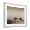 Stupell Industries The Herd Monochrome Horses Framed Print Under Glass, Gray, 20" x 14" - 2 of 4