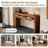 ELJGET 54" Soild Wood Console Table with Drawers, Rustic Entryway Table, Sturdy Sofa Table for Hallway & Living Room - 4 of 4