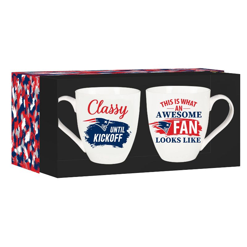 Evergreen New England Patriots, Ceramic Cup O'Java 17oz Gift Set, 4 of 7