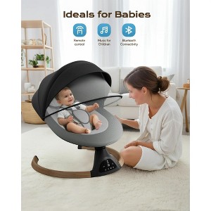 BabyBond Electric Baby Swing for Infants with 10 Preset Nursery Rhyme, 5 Speeds and Remote Control - 1 of 3