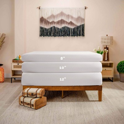 King Size White Knit Cooling Memory Foam Mattress
