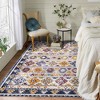 Washable Rug Boho Distressed Rug Stain Resistant Moroccan Accent Carpet - 2 of 4