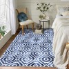 WhizMax Boho Area Rugs Washable Rug Moroccan Rug Modern Geometric Traditional Rug - 2 of 4