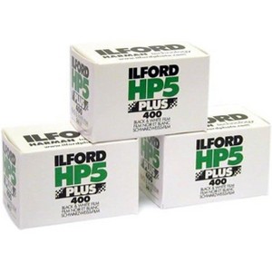 Ilford 3 Pack HP-5 Plus 400 35mm Black and White Professional Film, ISO 400, 36 Exposures - 1 of 2