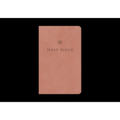 ESV Premium Church Bible, Large Print, Red Letter (Trutone, Blush Rose) - (Leather Bound)