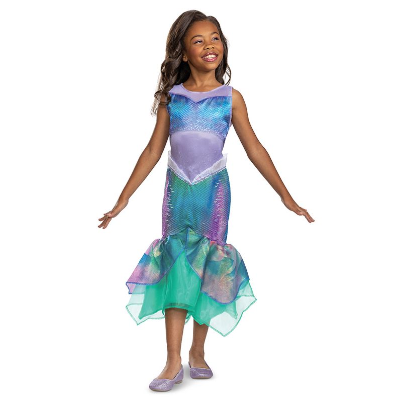 The Little Mermaid Ariel Mermaid Classic Girls' Costume, 1 of 3