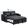 CAVINAS Multi-functional Pullout Sofa Bed,Velvet Pull-out Couch with Adjustable Back and USB Port,Modern Sofa for Living Room - 4 of 4