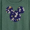 Women's - Disney - Space Pattern Lightweight French Terry Wide Neck Long Sleeve Graphic Shirt - 2 of 4