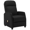 vidaXL Massage Recliner Black Faux Leather - 2 of 4