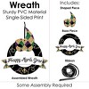 Big Dot of Happiness Mardi Gras - Outdoor Masquerade Party Decor - Front Door Wreath - 3 of 4