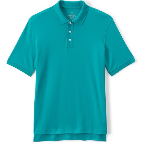 Lands' End School Uniform Men's Short Sleeve Interlock Polo Shirt ...
