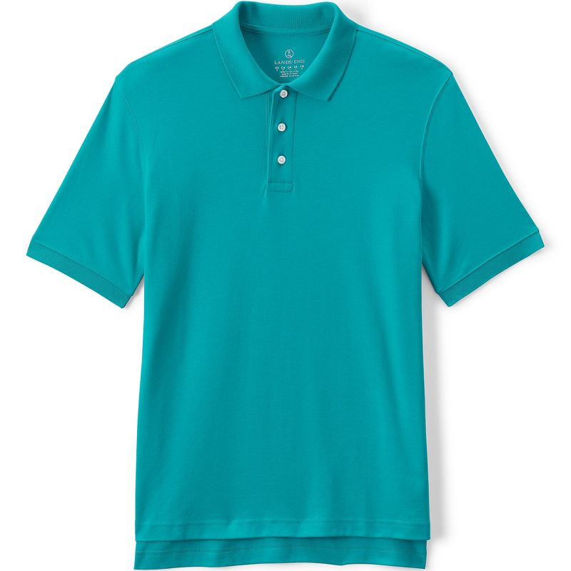Lands' End School Uniform Men's Long Sleeve Interlock Polo Shirt, 1 of 6