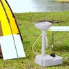 kleankin Portable Camping Sink Hand Wash Station Basin with 4.5 Gallon Water Tank, Soap Dispenser and Towel Holder - 2 of 4