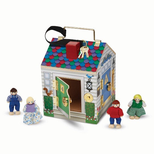 Buy Melissa Doug Take Along Wooden Doorbell Dollhouse