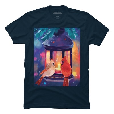Men's Design By Humans Christmas in the Air By Mellodee T-Shirt