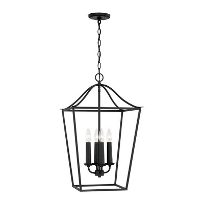 Capital Lighting Grady 4 - Light Chandelier in  Black Iron