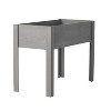WELLFOR Rectangular Wood Outdoor Garden Bed Gray 20"x40" - 2 of 4
