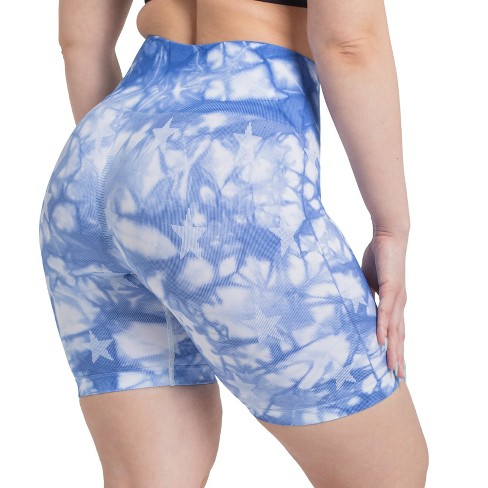 Womens tie dye online bike shorts