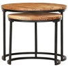 vidaXL Nesting Tables 2 pcs Solid Acacia Wood - 2 of 4