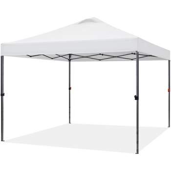 Yaheetech 10×10 FT Portable Pop Up Canopy Tent with Roller Bag & Sandbags & Ground Stakes & Guy Lines