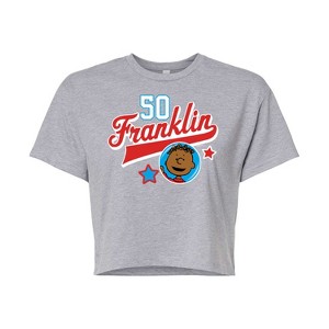 Women's - Peanuts - Franklin Athletic 50 Cropped Graphic T-Shirt - 1 of 4
