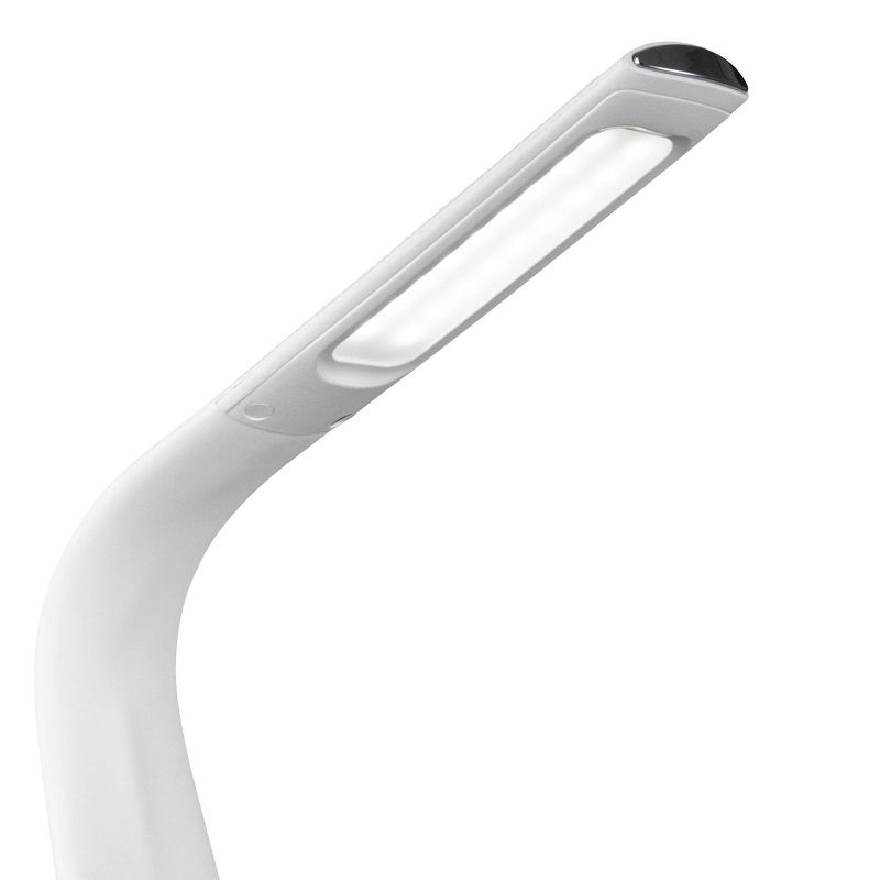 Thrive Sanitizing Desk Lamp with Clock and USB Charging White (Includes LED Light Bulb) - OttLite, 6 of 11
