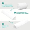Kumasinova 59.84"&10.24" Ventilated Memory Foam Pillows,Bed Pillows with Diamond Grid Pattern,Standard Pillow for Gap Filling&Enhanced Support,White - 2 of 4