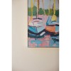 Framed Coastal Painting – Sailboat Scene on Canvas Wall Art by Kalalou - 4 of 4