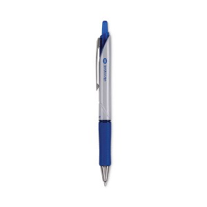 Pilot Acroball Pro Advanced Ink Hybrid Gel Pen, Retractable, Medium 1 mm, Blue Ink, Silver/Blue Barrel, Dozen - 1 of 4