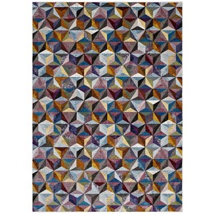 Modway Arisa Geometric Hexagon Mosaic 5x8 Area Rug - Multicolored,  100% Polypropylene ,  Tight Low Pile Weave - 1 of 4