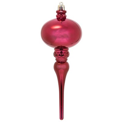 Vickerman 8" x 2.75" Shiny Finial Ornament
