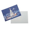 Unique Bargains Christmas Greeting Card Blue Green 4.5x3.1 Inch 10 Pcs - 4 of 4