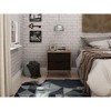 Sapphtopaz Modern Nightstand with Spacious Drawer Simple Night Stand with Splayed Metal Legs Bedside Table for Bedroom, Living Room - 3 of 4