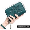 FATMOON Women’s Wallet - RFID Blocking Leather Wallet with Removable Wristlet Strap - Double Zip Card Holder for Everyday Use & Travel - 2 of 4
