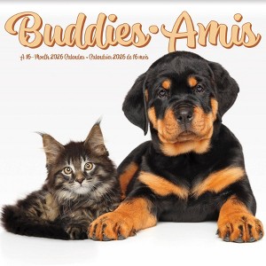 Trends International 2026 Buddies Bilingual French 12"x12" Wall Calendar - 1 of 4