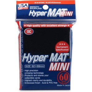 KMC USA Limited KMC Card Barrier - Hyper Matte Mini - Black (60-Pack) - KMC Card Sleeves - 1 of 1