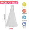 Unique Bargains Seafood Vegetable Grocery Shopping Stretchable Reusable Mesh Produce Bags 100 Pcs - 2 of 4