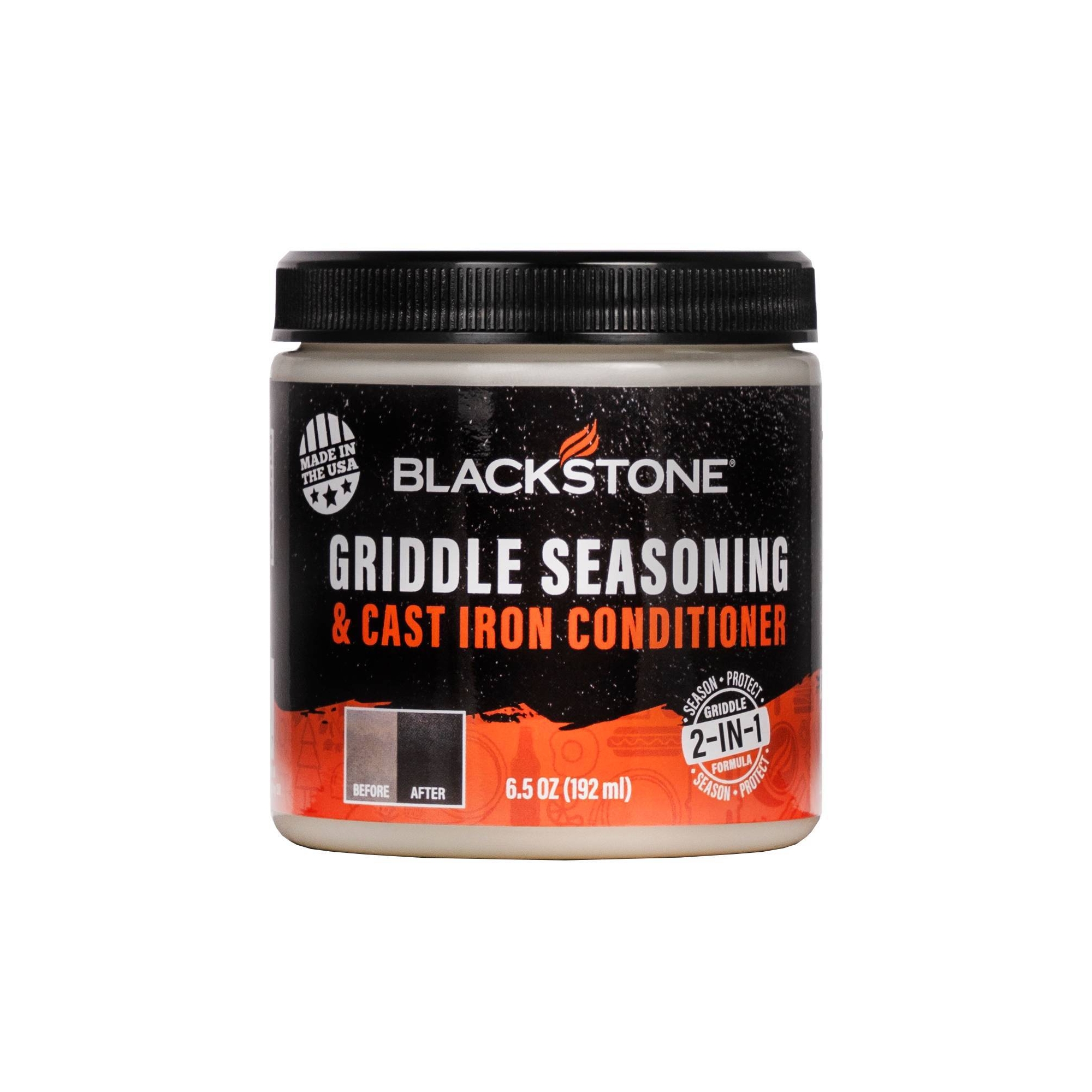 Blackstone Griddle Seasoning and Cast Iron Conditioner 6.5oz: Protects, Non-Stick, Rust-Preventive, Unscented