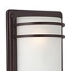 John Timberland Habitat Modern Industrial Outdoor Wall Light Fixtures Set of 2 Rubbed Bronze 16" Opal Glass for Post Exterior Barn Deck - 2 of 4