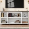 TV Stand for 63 Inch, Entertainment Center with Adjustable Shelves, Farmhouse TV Stand with Cabinet Doors - 3 of 4