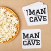 Big Dot of Happiness 25 Ct Man Cave Drink Coasters, 4-Inch Disposable Square Paper Coasters for Home Bar Accessories or Birthday Party - 2 of 4