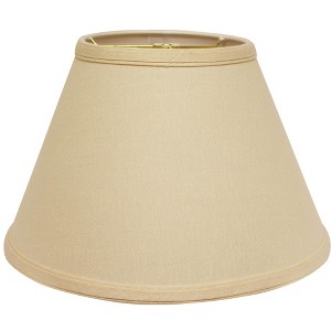 Vynxaria Empire Slant Hardback Lampshades, 6"x12"x8" Beige with Washer Fitter - 1 of 4